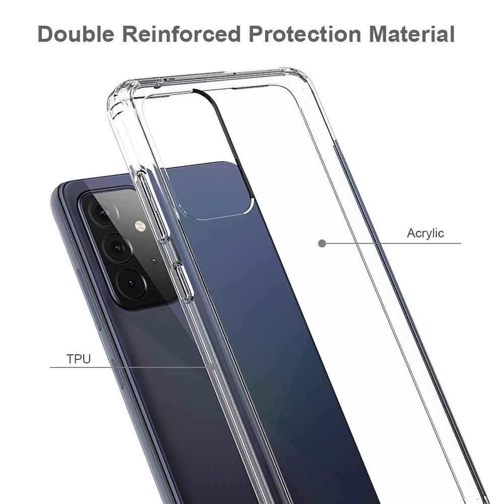 Cover ibrido Crystal Hybrid per Samsung Galaxy A72 5G, trasparente