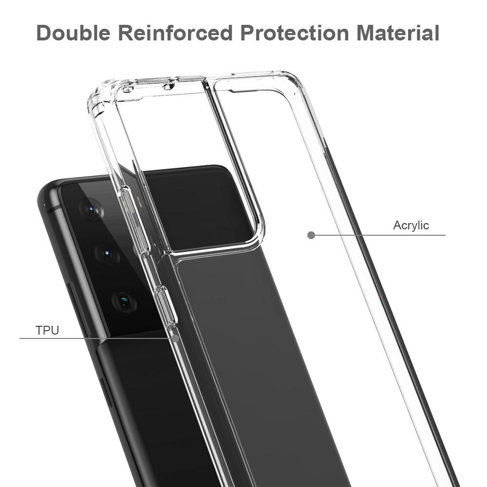 Cover ibrido Crystal Hybrid per Samsung Galaxy S21 Ultra, trasparente