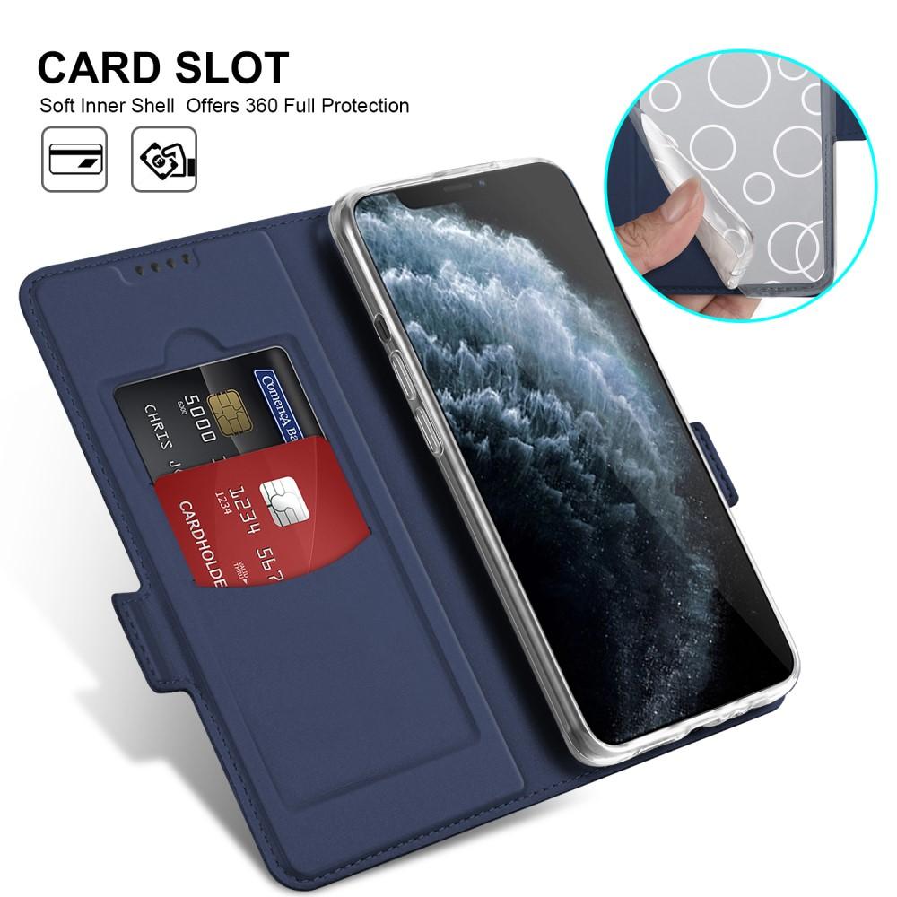 Cover portafoglio Slim Card Wallet iPhone 12/12 Pro Blu