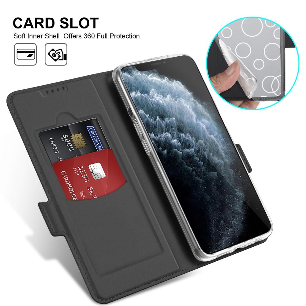 Cover portafoglio Slim Card Wallet iPhone 12/12 Pro Nero