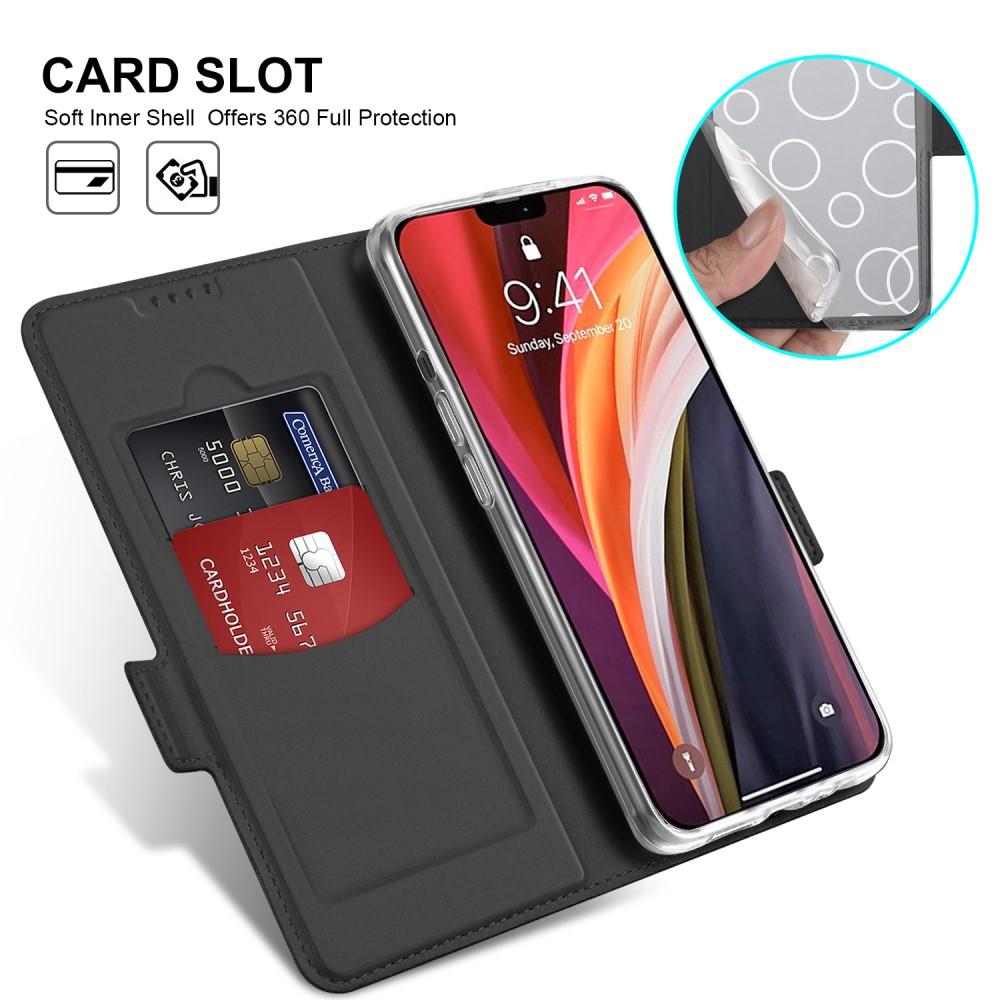 Cover portafoglio Slim Card Wallet iPhone 12 Pro Max Nero