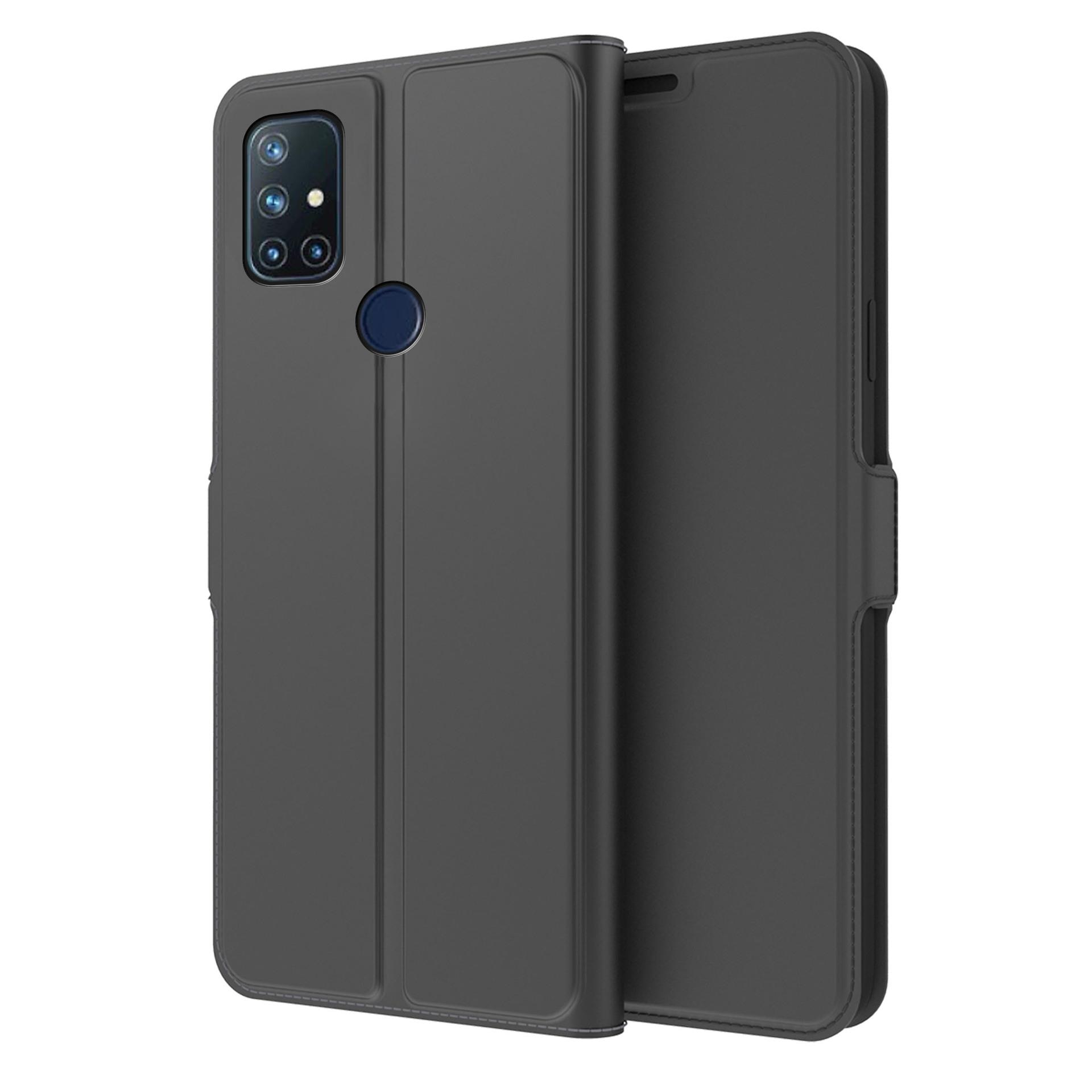 Cover portafoglio Slim Card Wallet OnePlus Nord N10 5G Nero