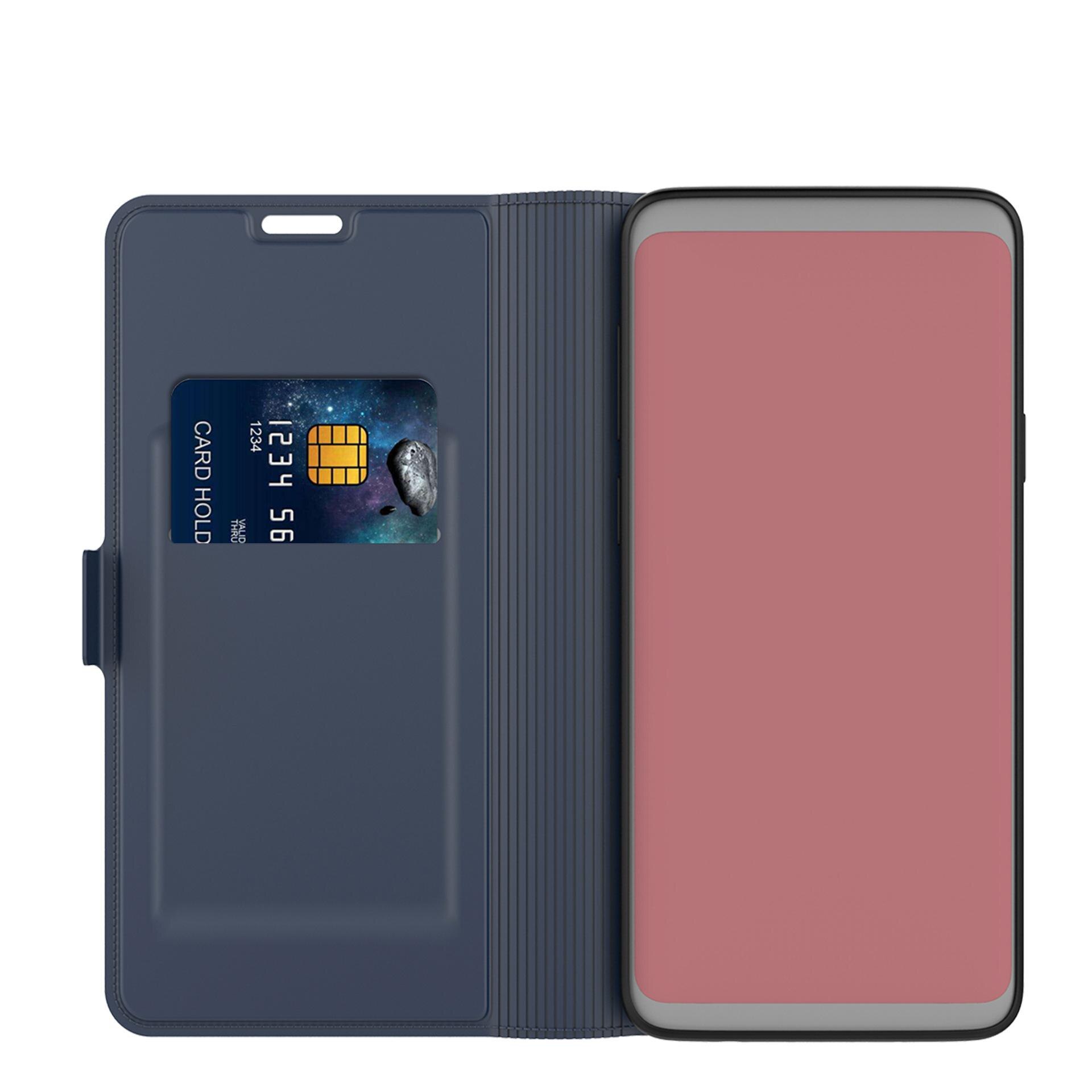 Cover portafoglio Slim Card Wallet Samsung Galaxy A42 Blu