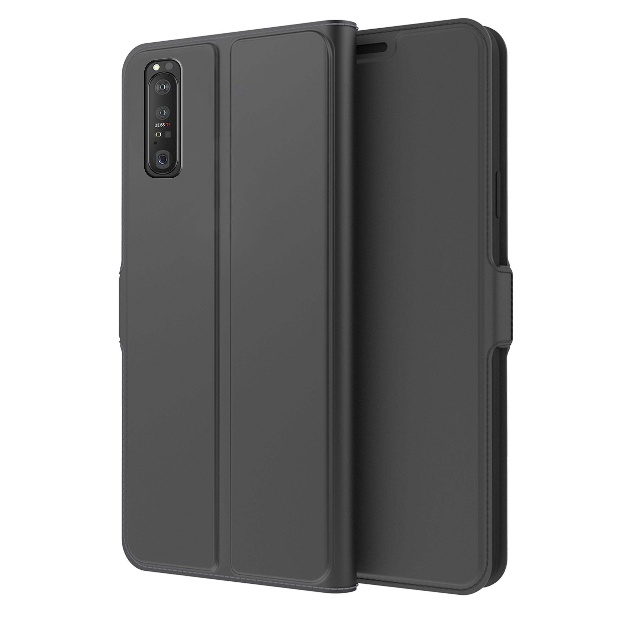 Cover portafoglio Slim Card Wallet Sony Xperia 1 III Nero