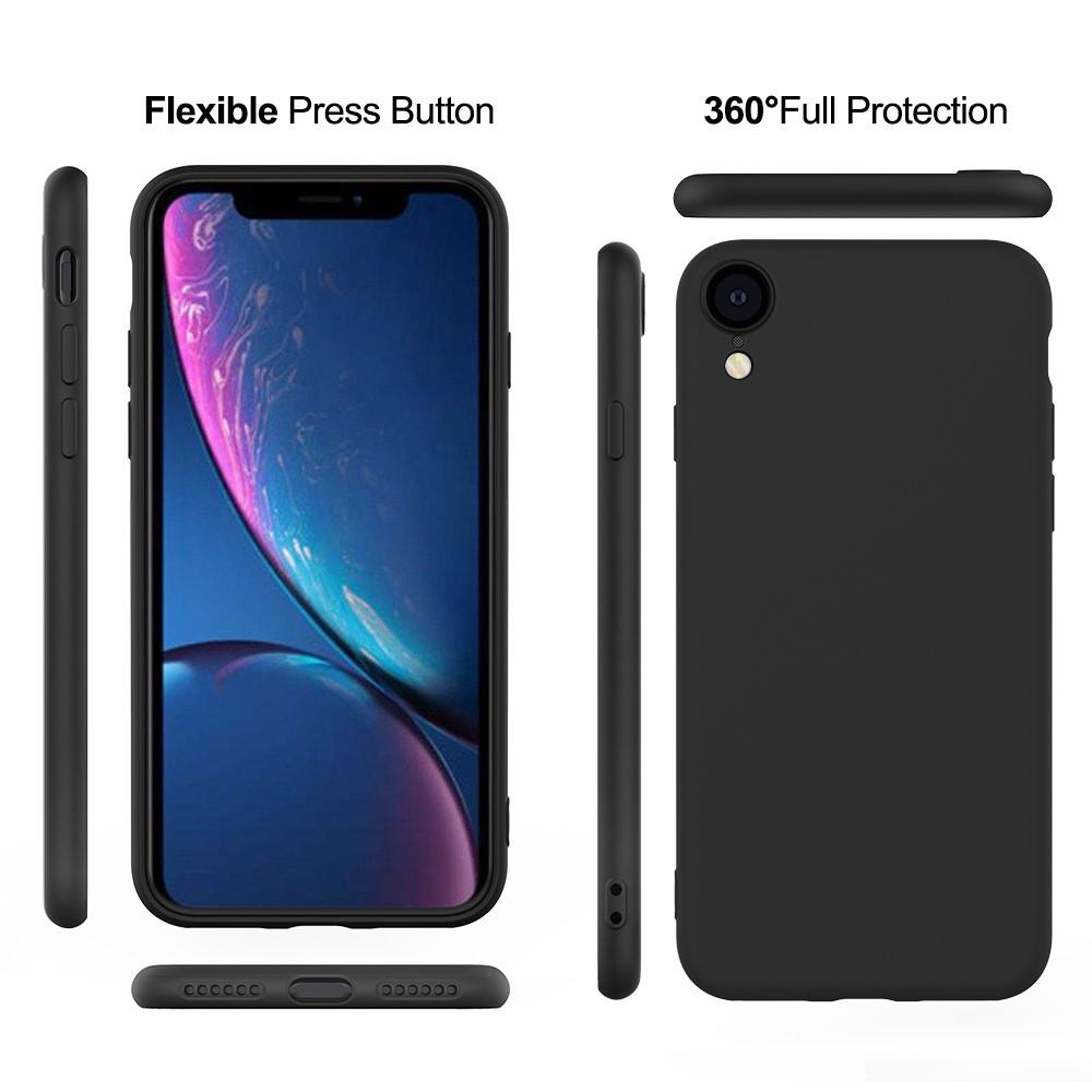 Cover Liquid Silicone iPhone Xr Black