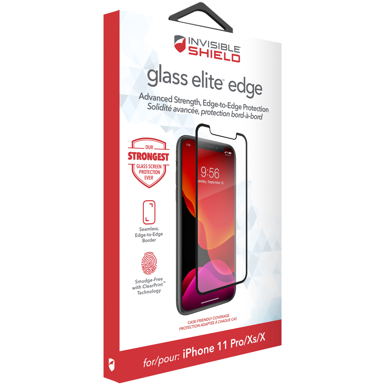 InvisibleShield Glass Elite iPhone X/XS Nero